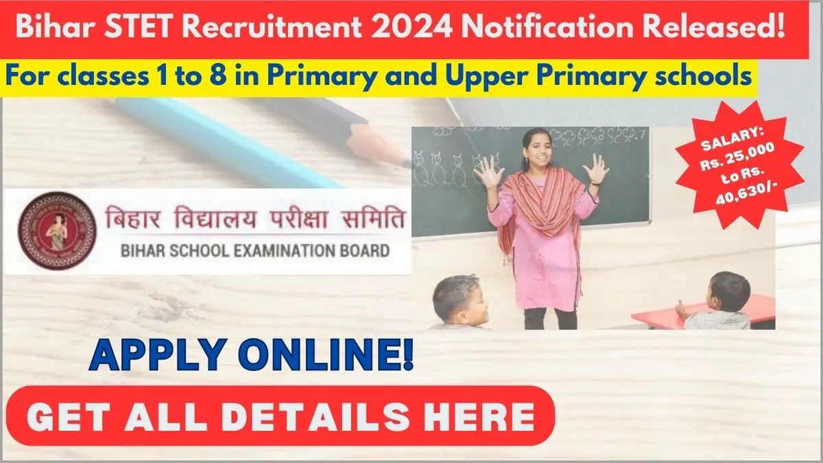 Bihar STET Recruitment 2024