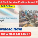 West Bengal Civil Service Prelims Admit Card 2023